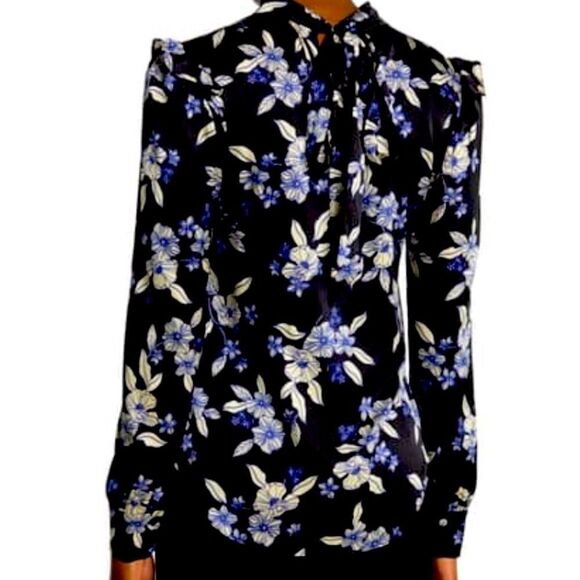 NWT Veronica Beard Floral Silk blouse - Picture 3 of 8